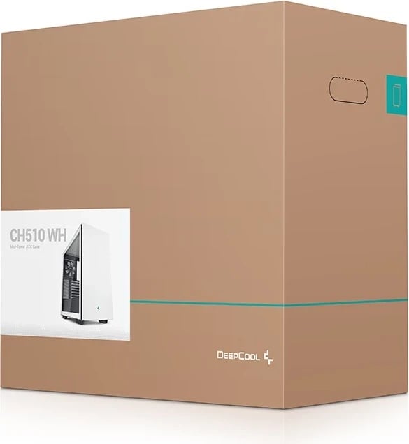 Kasë Kompjuteri DEEPCOOL CH510 Midi Tower e Bardhë