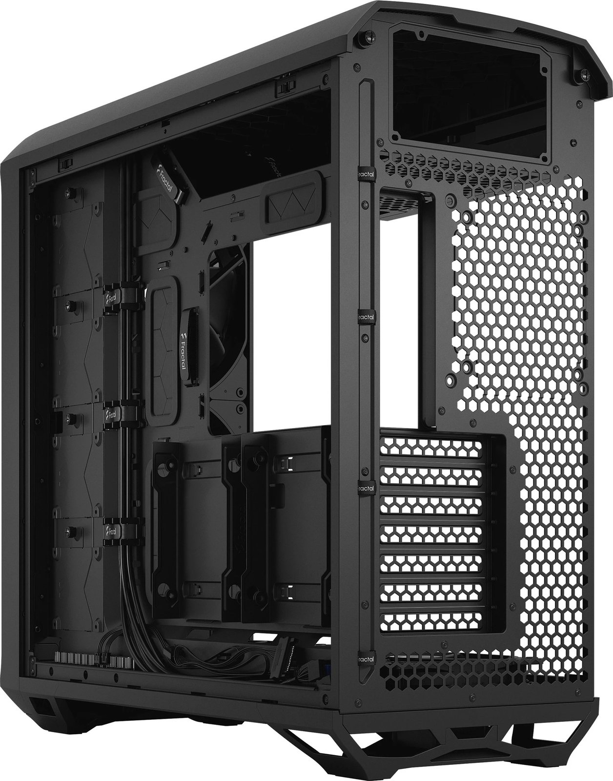 Kasë Fractal Design Torrent, Tower, PC, ATX, EATX, ITX, micro ATX, SSI CEB, Steel, Gaming, e zezë Kasë Fractal Design Torrent, Tower, PC, ATX, EATX, ITX, micro ATX, SSI CEB, Steel, Gaming, e zezë