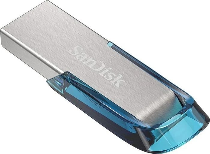 USB SanDisk Ultra Flair 32 GB, USB Type-A, Blu, Argjendtë
