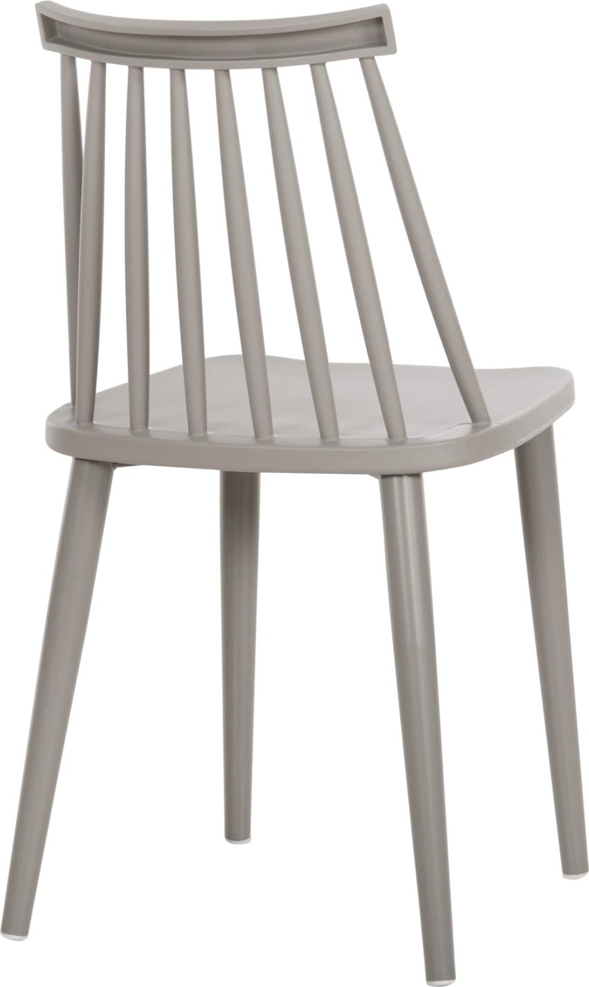 Karrige ngrënieje FH8052.22 Vanessa GRI me këmbë metalike GRI 42.5x44x81H cm., set prej 4 copë