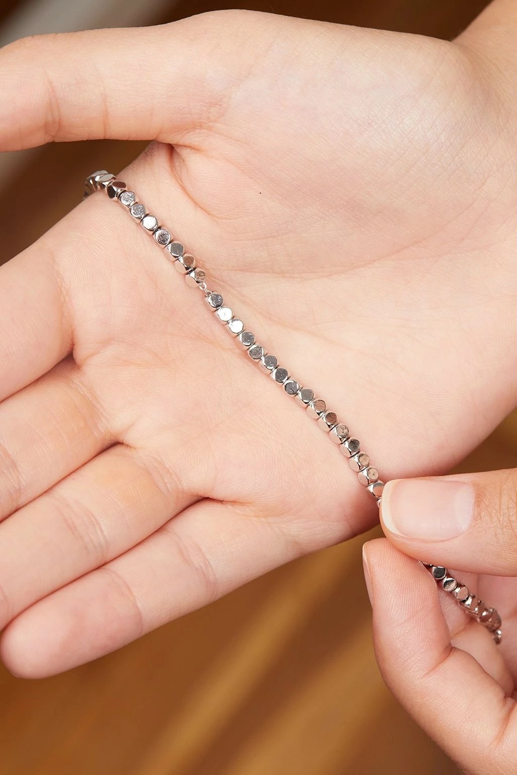 Byzylyk metalik Elika, ngjyrë argjendi, ELKGC68016