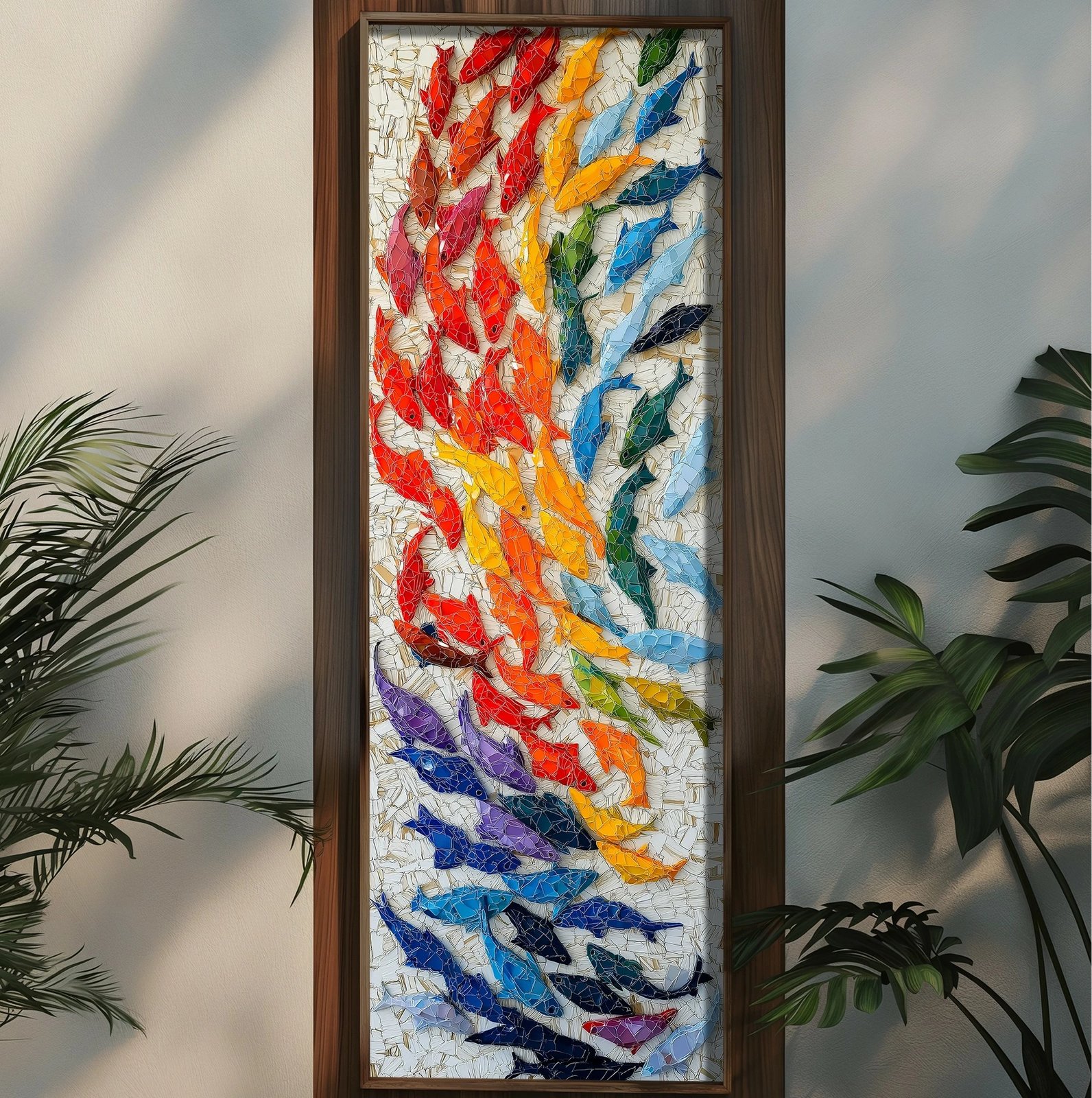 Pikturë dekorative me kornizë, MDF, shumëngjyrëshe, Wallity, EMR096