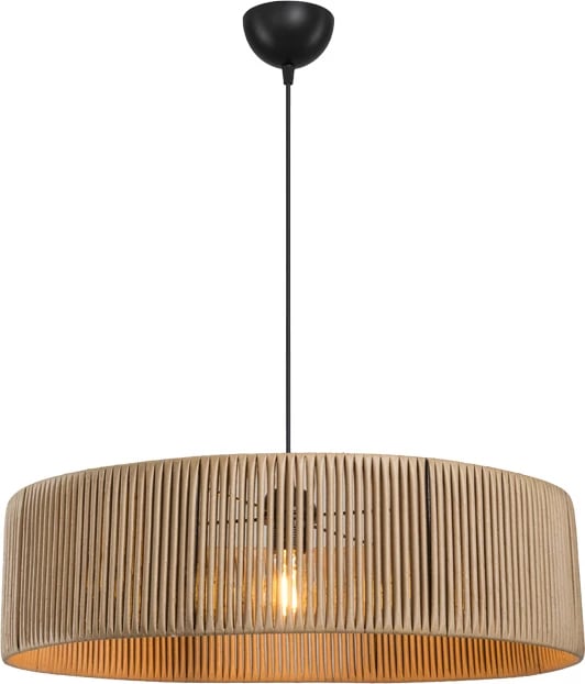 Llambë tavani një-dritare, hije natyrale, Φ55x20cm