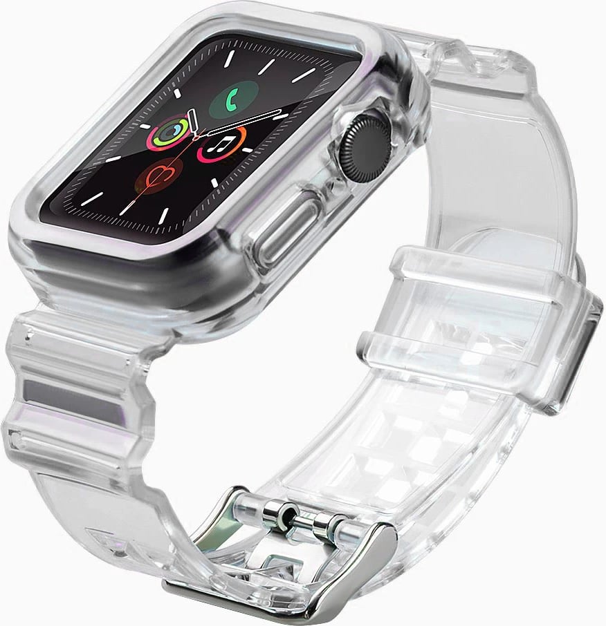 Rrip dhe mbështjellës Hurtel për Apple Watch 2/3 38mm, Transparent