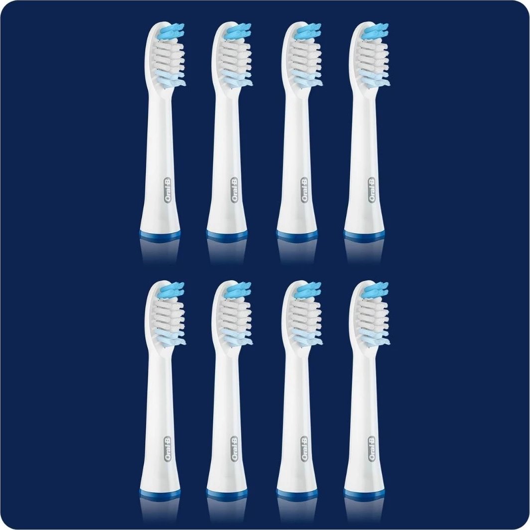 Kokë furçe dhëmbësh sonike, Oral-B, Pulse 4210201395348, e bardhë, set 8 copë