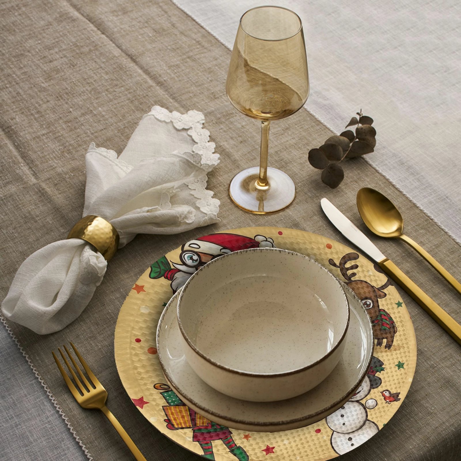 Set nënshtrues tavoline Hermia Concept, shumëngjyrëshe, 2979Supla, 4 copë