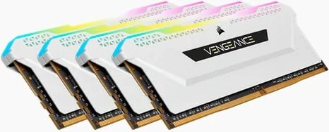 RAM Memorje Corsair Vengeance RGB 64GB (4x16GB) 3200MHz CL16, e bardhë