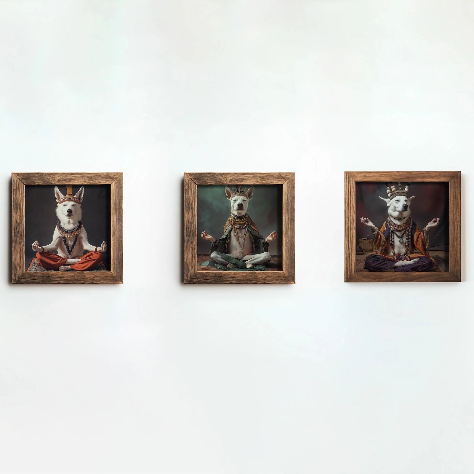 Set pikturash dekorative me kornizë, MDF, shumëngjyrëshe, 3 copë, Wallity, UKZM073