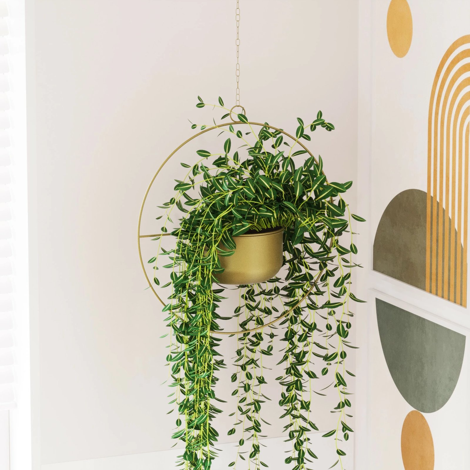 Vazo dekorative ngjyrë ari, Aberto Design, Payanda