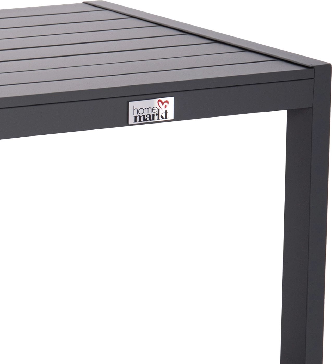 Tavolinë anësore për shezlong, alumin, ngjyrë gri e errët, BELLING FH6274.03, 42x43x53cm