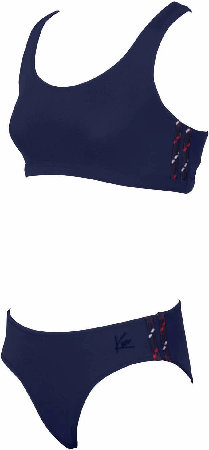 Set bikini dy pjesësh, ngjyrë marinë, Jumeon