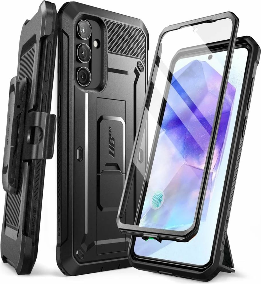 Mbështjellës Supcase Unicorn Beetle Pro për Samsung Galaxy A55 5G, i zi
