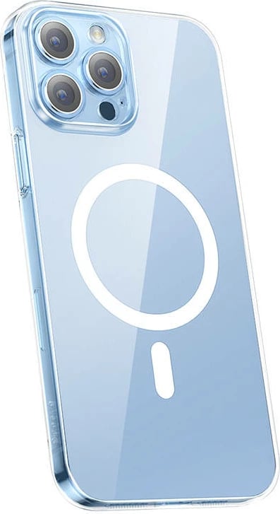 Mbështjellës Baseus Magnetic Crystal Clear për iPhone 13 Pro, transparent, me xham të fortë dhe set pastrimi