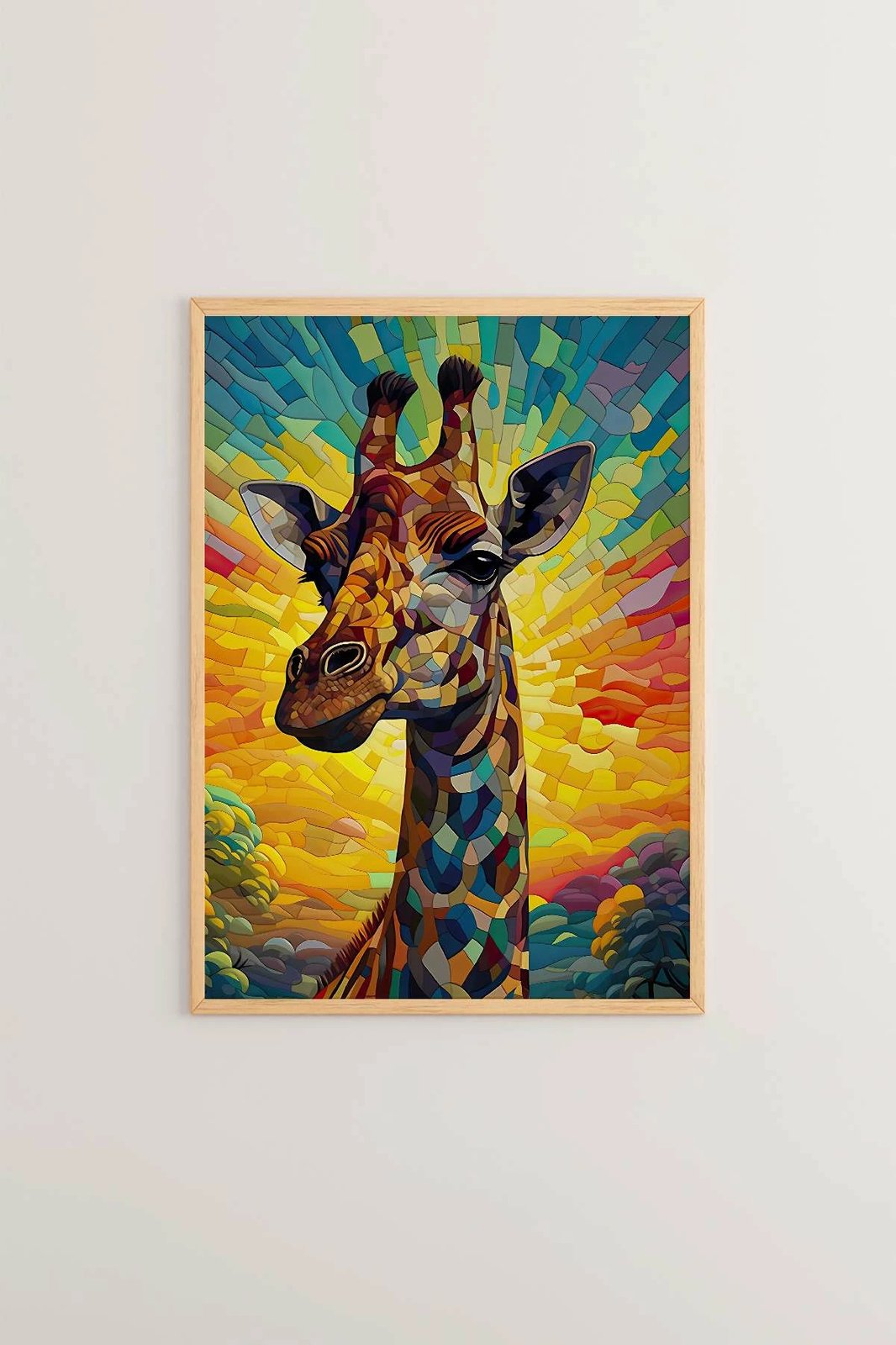 Pikturë dekorative me kornizë, shumëngjyrëshe, Wallity, Mscartmdl26, 33x48cm