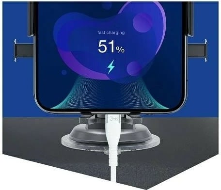 Mbajtës automatik për veturë 3MK Twist Automatic, i zi