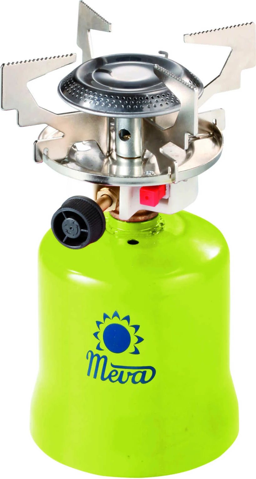 Sobë kampingu me gaz Meva FOCUS KP06010P, ndezës piezo, 1.4 kW, e gjelbër