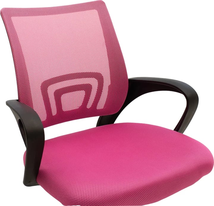 Karrige zyre Berto II, ngjyrë rozë-e zezë, 60x48x85-95cm