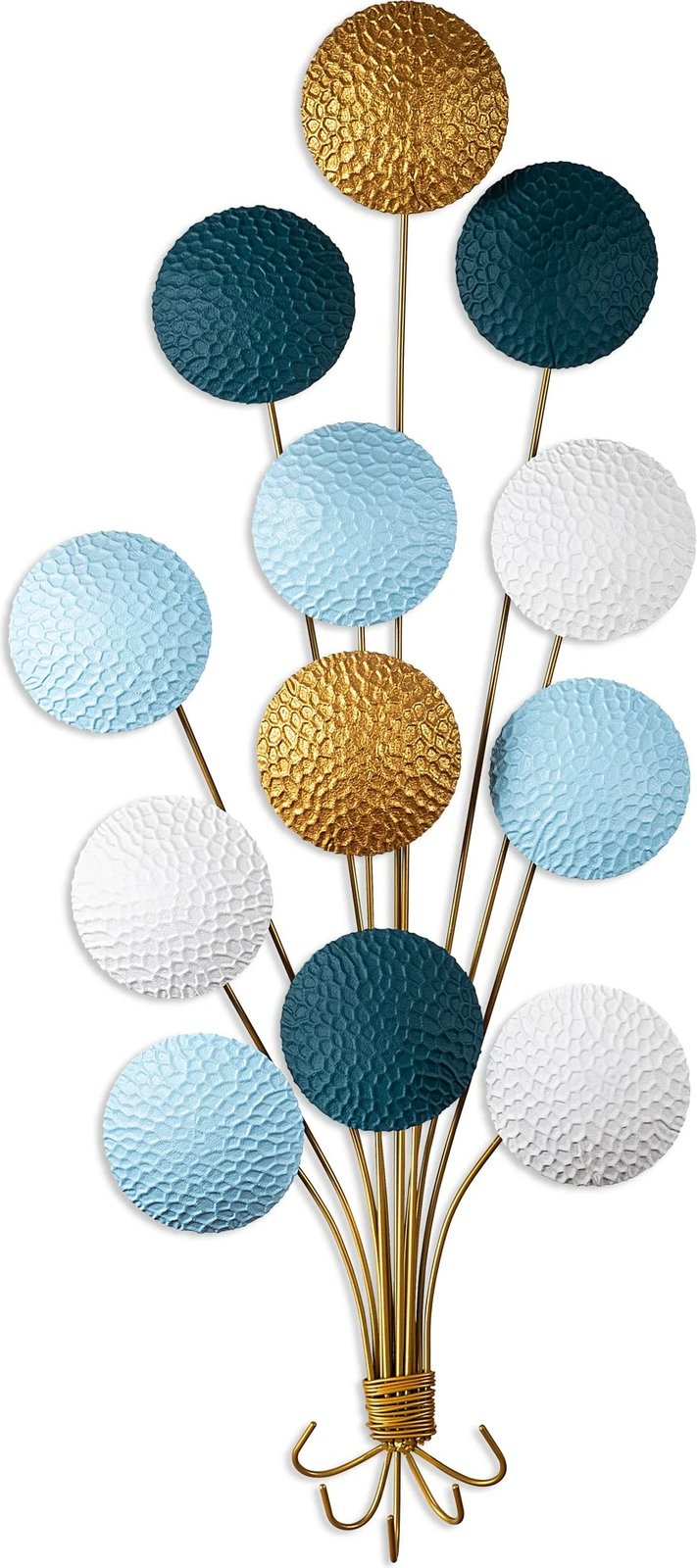 Aksesor dekorativ metalik për mur Wallity, Speckle, shumëngjyrësh, 50x100x4cm