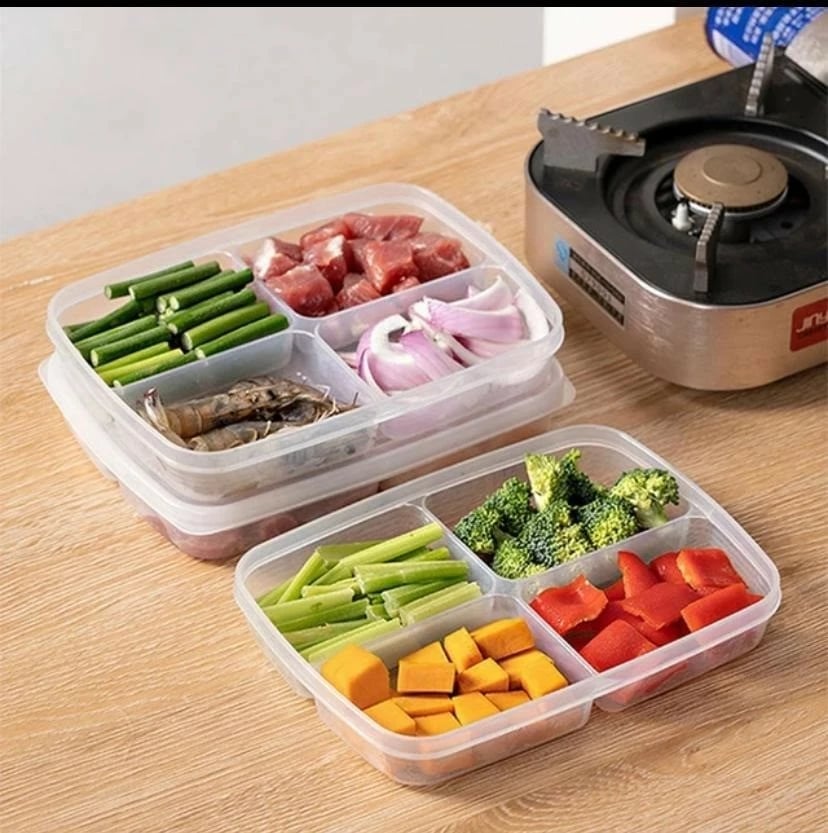 Set kuti plastike për organizim (6 copë), Hermia Concept, transparent, 400 ml