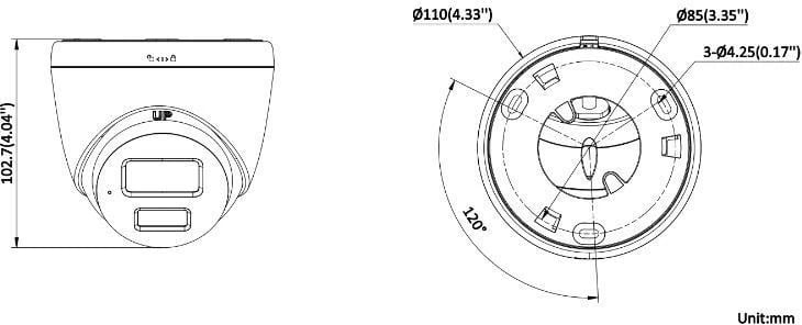 Kamerë IP Hikvision DS-2CD1363G2-LIUF/SL 2.8mm Kamerë IP Hikvision DS-2CD1363G2-LIUF/SL 2.8mm