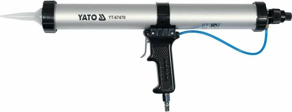 Pistoletë për silikon Yato YT-67470, Pneumatike, 600 ml, Alumini