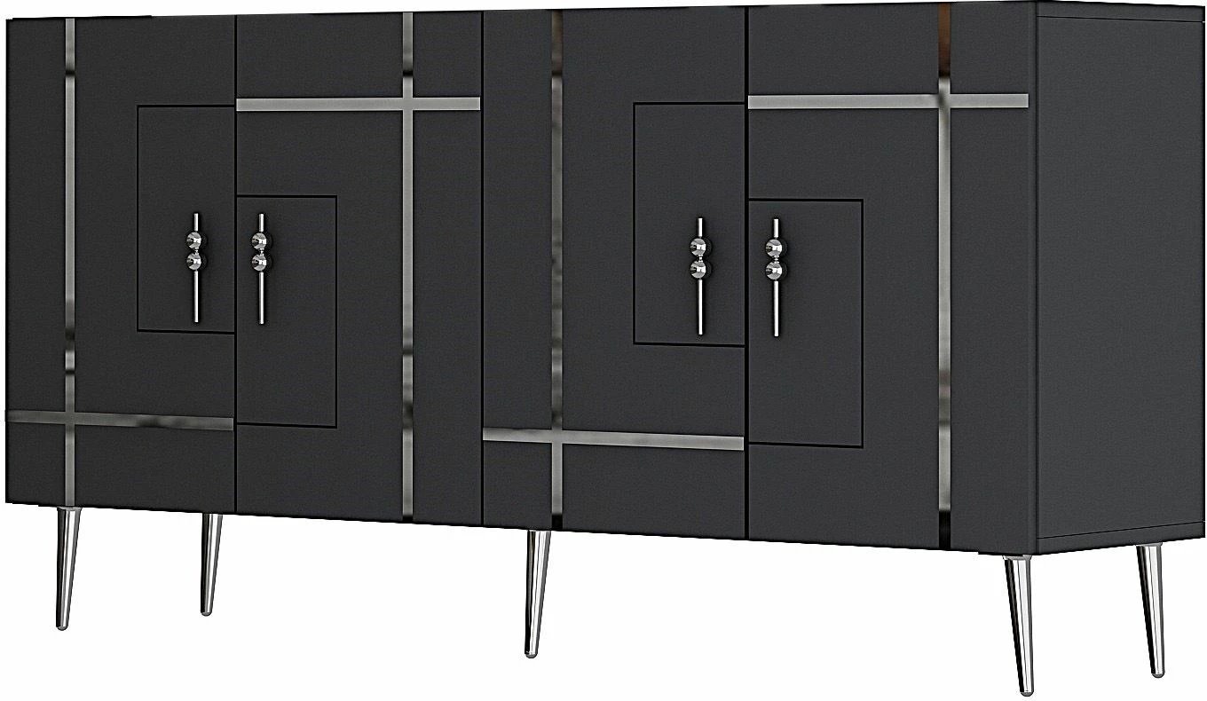 Konsol Skye Decor, Line KB150, antracit, argjend