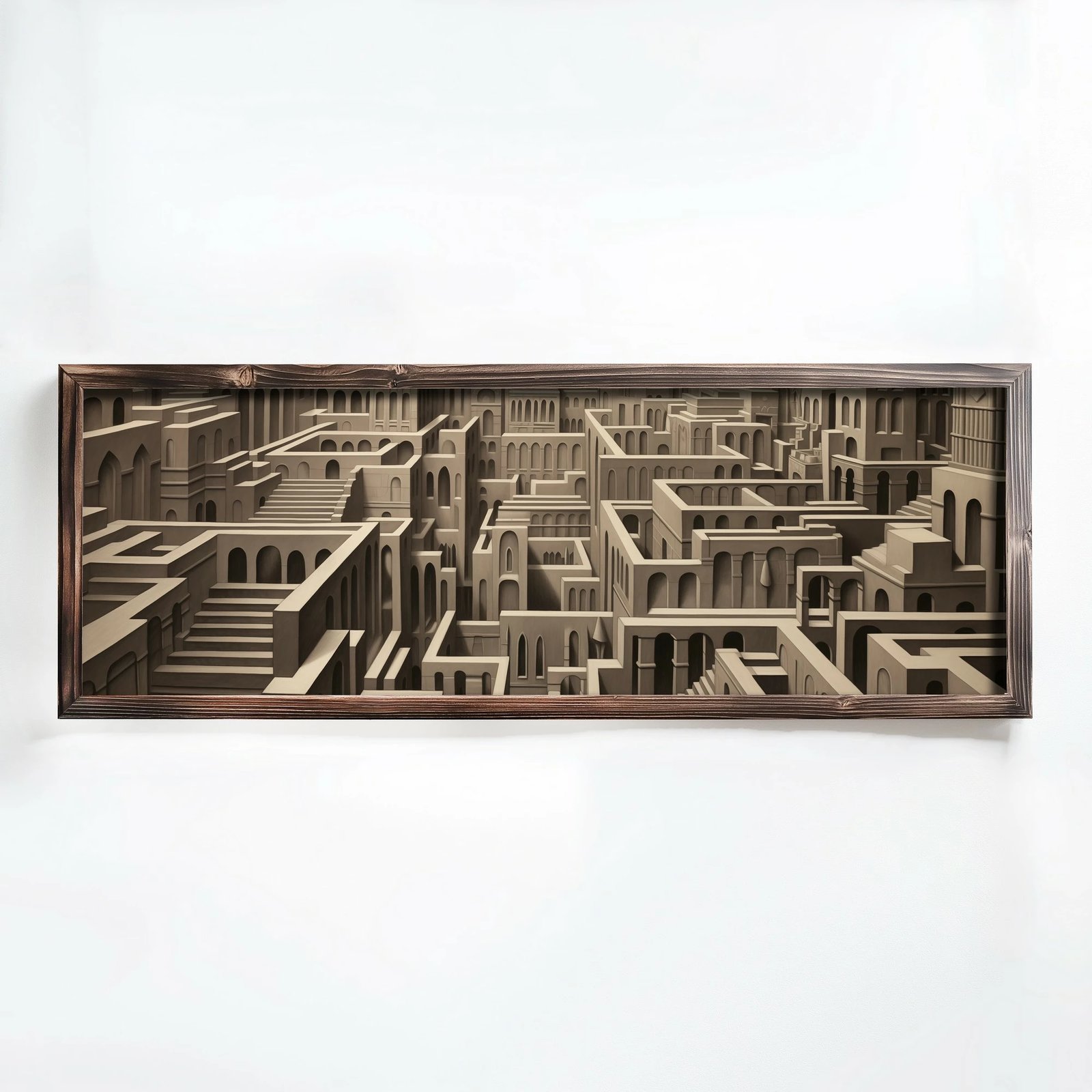 Pikturë dekorative me kornizë, MDF, shumëngjyrëshe, Wallity, EMR104