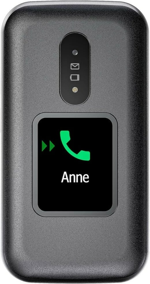 Celular Doro 2880, Clamshell, Single SIM, 320 x 240 pixels, Bluetooth, 1000 mAh, Zi, Bardhë