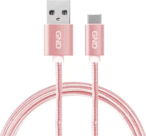 Kabllo Usb GND GNDUSBAC200MM06 (Pembe, 1m) Kabllo Usb GND GNDUSBAC200MM06 (Pembe, 1m)