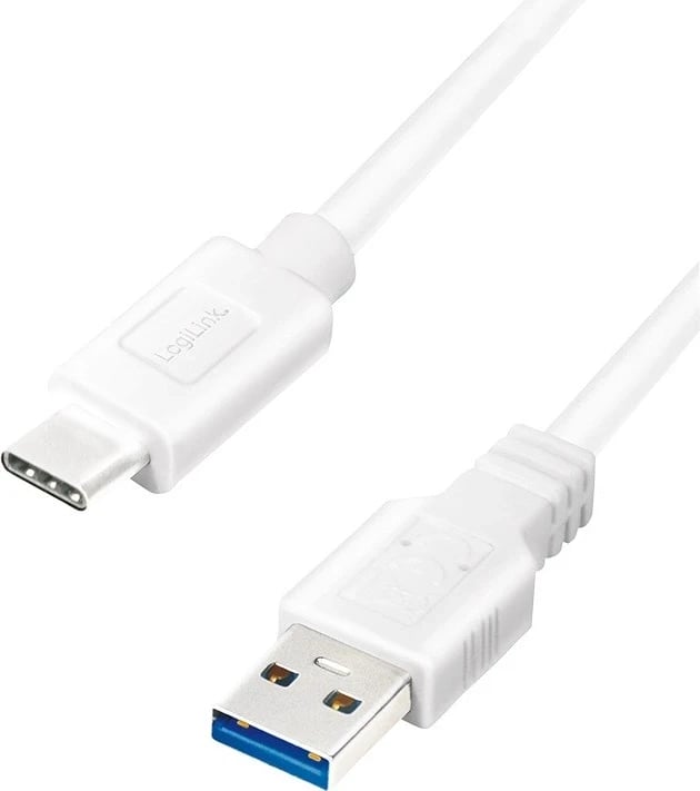 Kabllo USB-C LogiLink, e bardhë