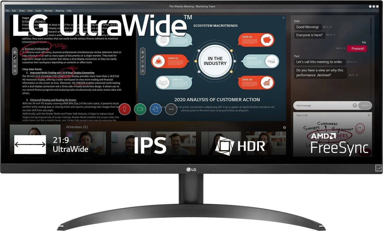 Monitor LG 29WP500-B, 29", UltraWide Full HD, LED, i zi