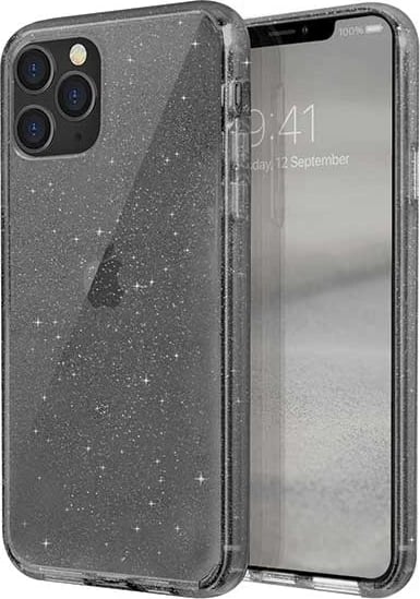 Mbështjellës UNIQ LifePro Tinsel për iPhone 11 Pro, i zi me shkëlqim