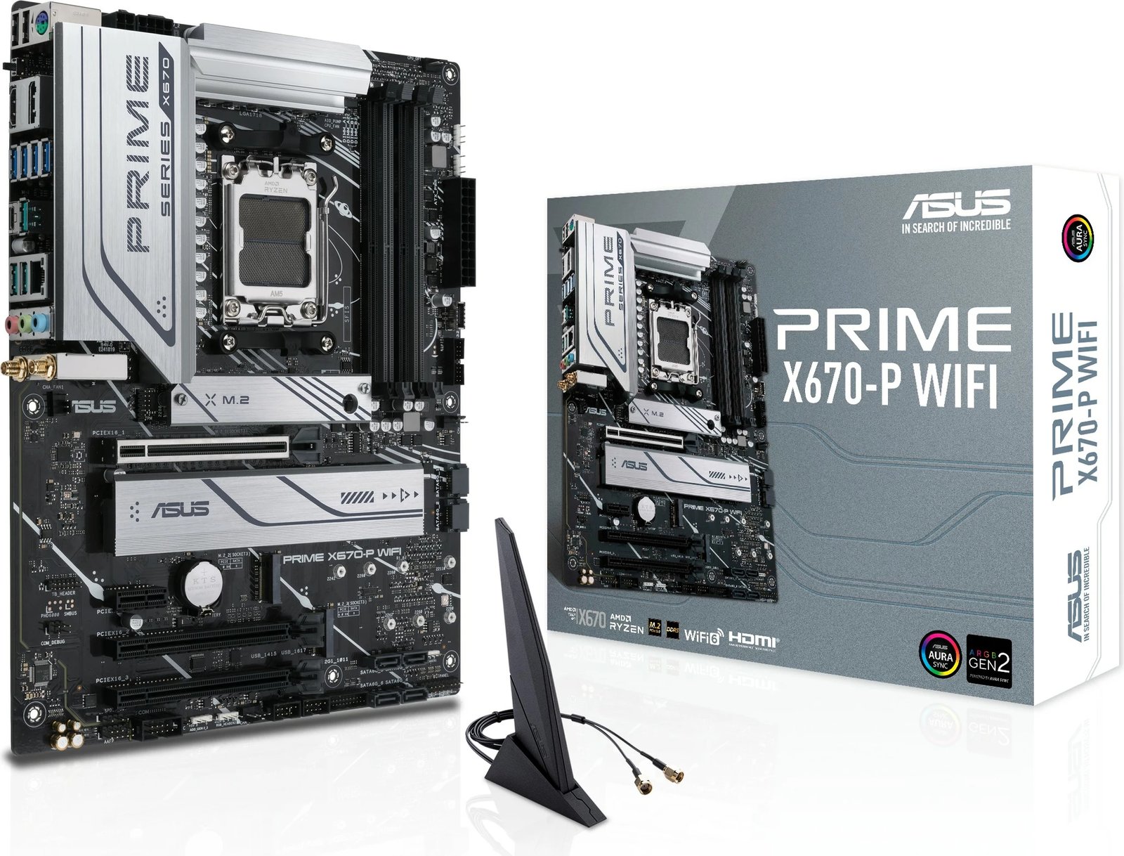 Pllakë amë ASUS PRIME X670-P WIFI, Socket AM5, DDR5-SDRAM, 128 GB, Dual-channel