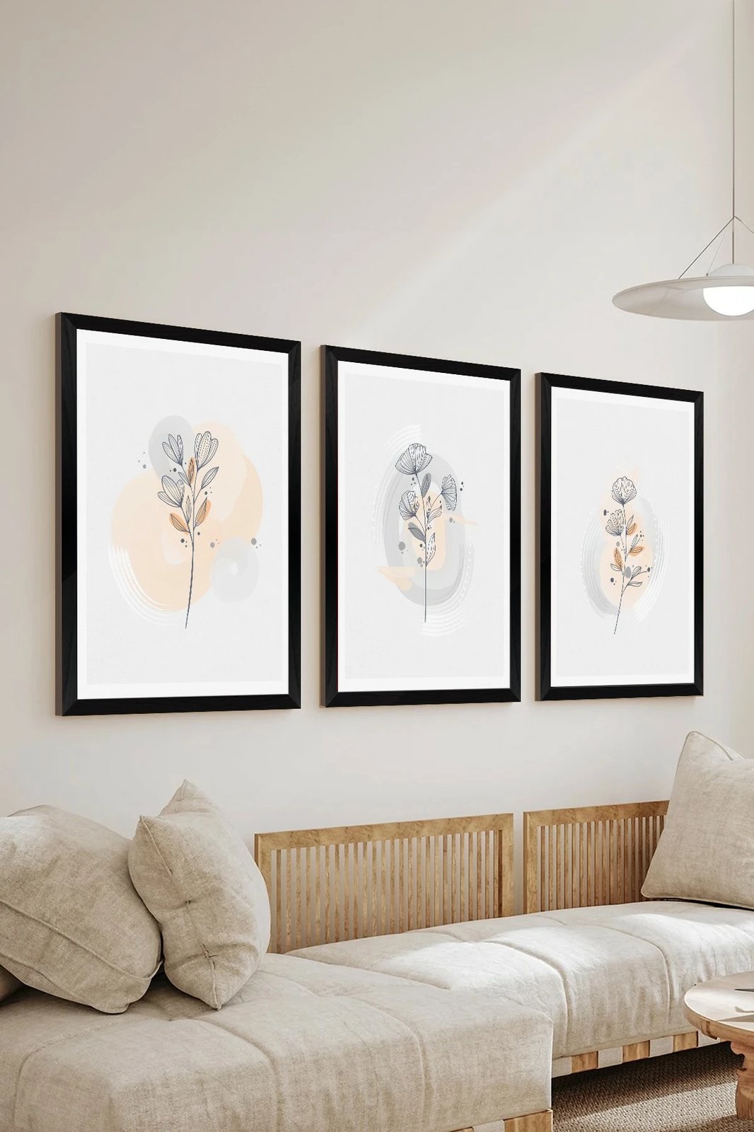 Set pikturash dekorative (3 copë), Wallity, Artsycllct30