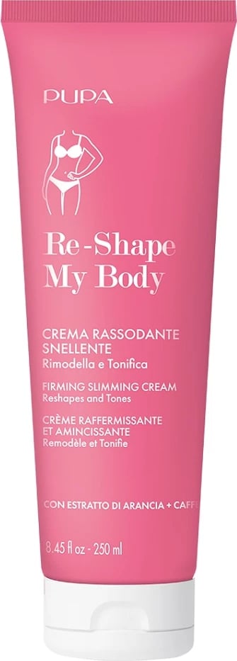 Krem për trup për femra Pupa Milano Re-Shape My Body Firming Slimming Cream 250ml Krem për trup për femra Pupa Milano Re-Shape My Body Firming Slimming Cream 250ml