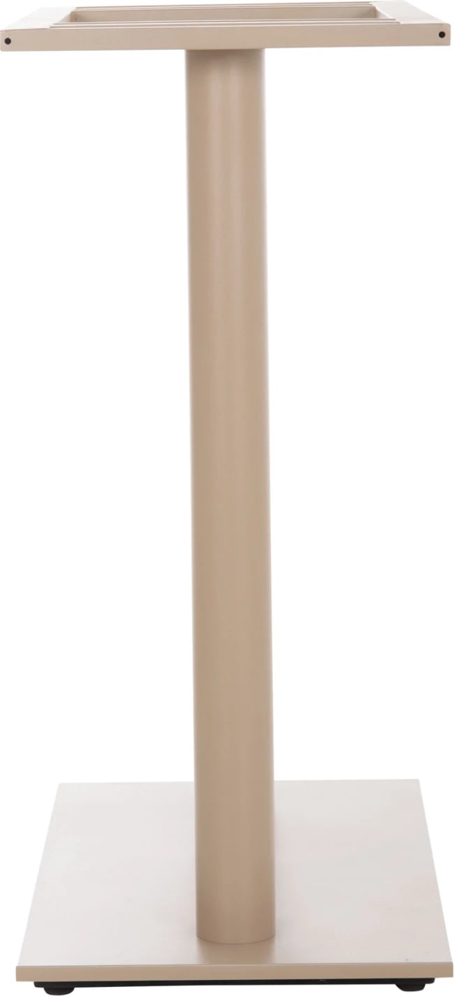 Baza për tavolinë bari, lartësi mesatare, dy kolona, metal mat kapuçino, FH478.25, 80x40x90cm