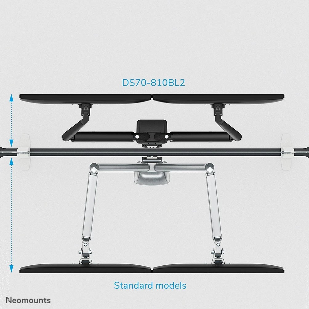 Krah monitori Neomounts DS70-810BL2, Newstar, 9 kg, 32", i zi Krah monitori Neomounts DS70-810BL2, Newstar, 9 kg, 32", i zi