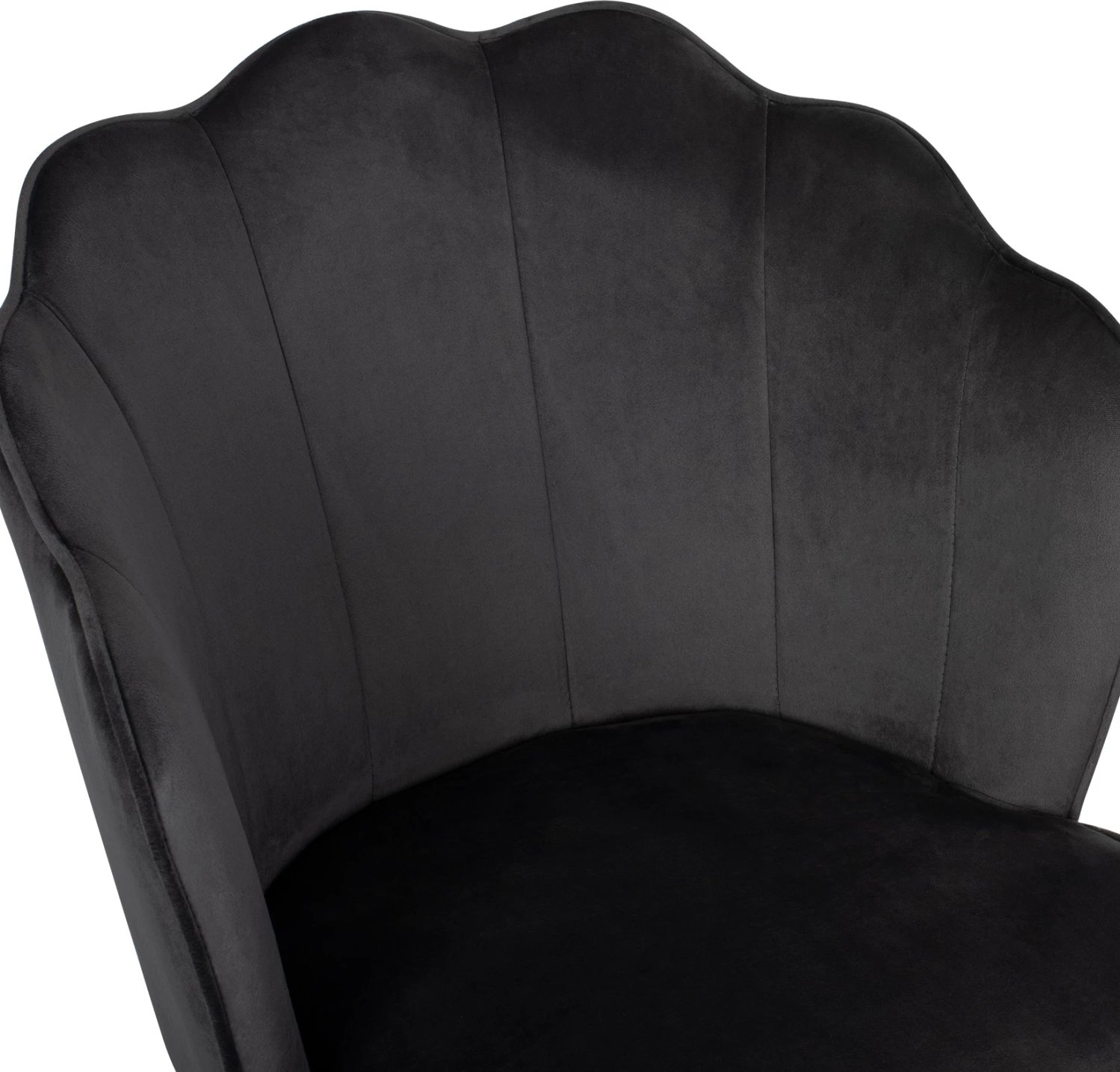 Karrige AVIE FH8737.01 kornizë metalike dhe kadife gri 48x48x85Hcm., set prej 2 copë