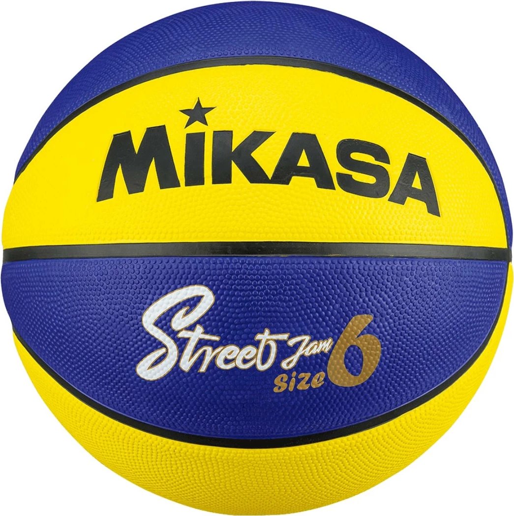 Top basketbolli Mikasa, blu-verdhë