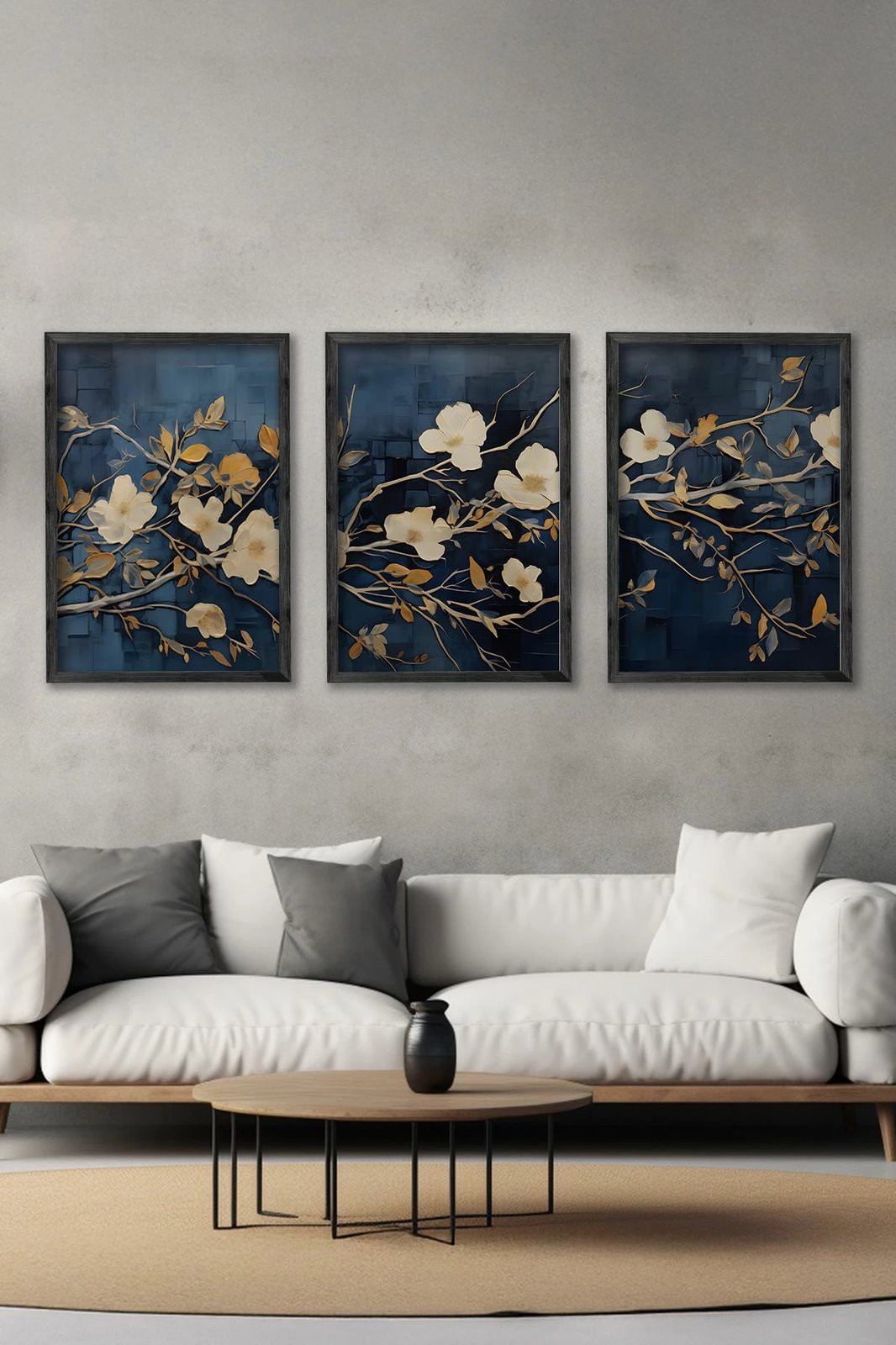 Set pikturash dekorative me kornizë, 3 copë, Wallity, Ersy3Syhcrv39