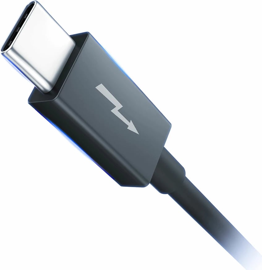 Kabllo Thunderbolt 3mk Hyper USB4, 1m, 240W, USB-C në USB-C, E zezë