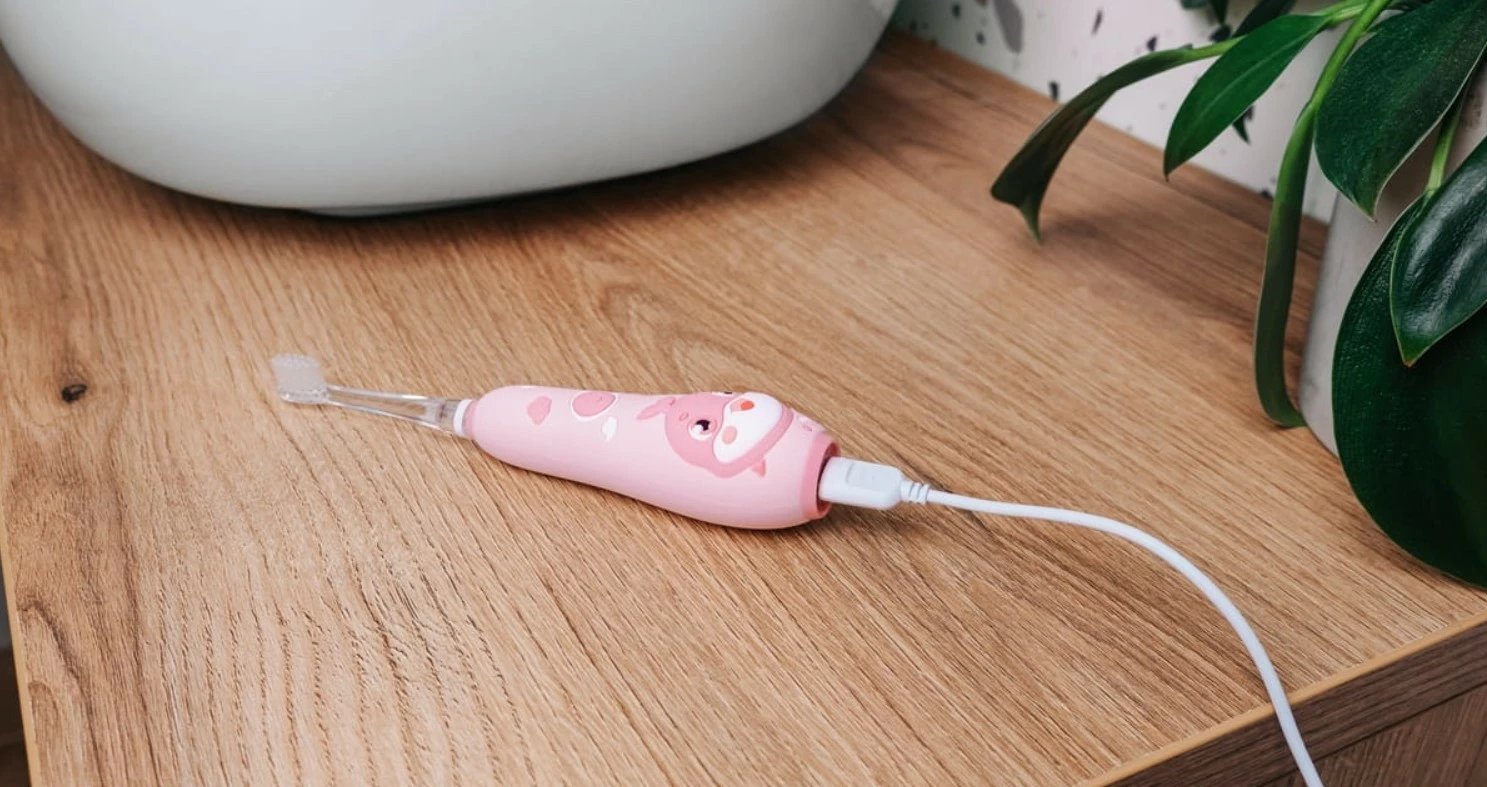 Furçë dhëmbësh elektrike Concept Baby KIDO SMILE ZK3010, sonike, për fëmijë 1-5 vjeç, Rozë, set me 4 koka