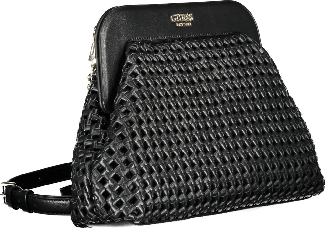Çantë dore GUESS JEANS femra, e zezë