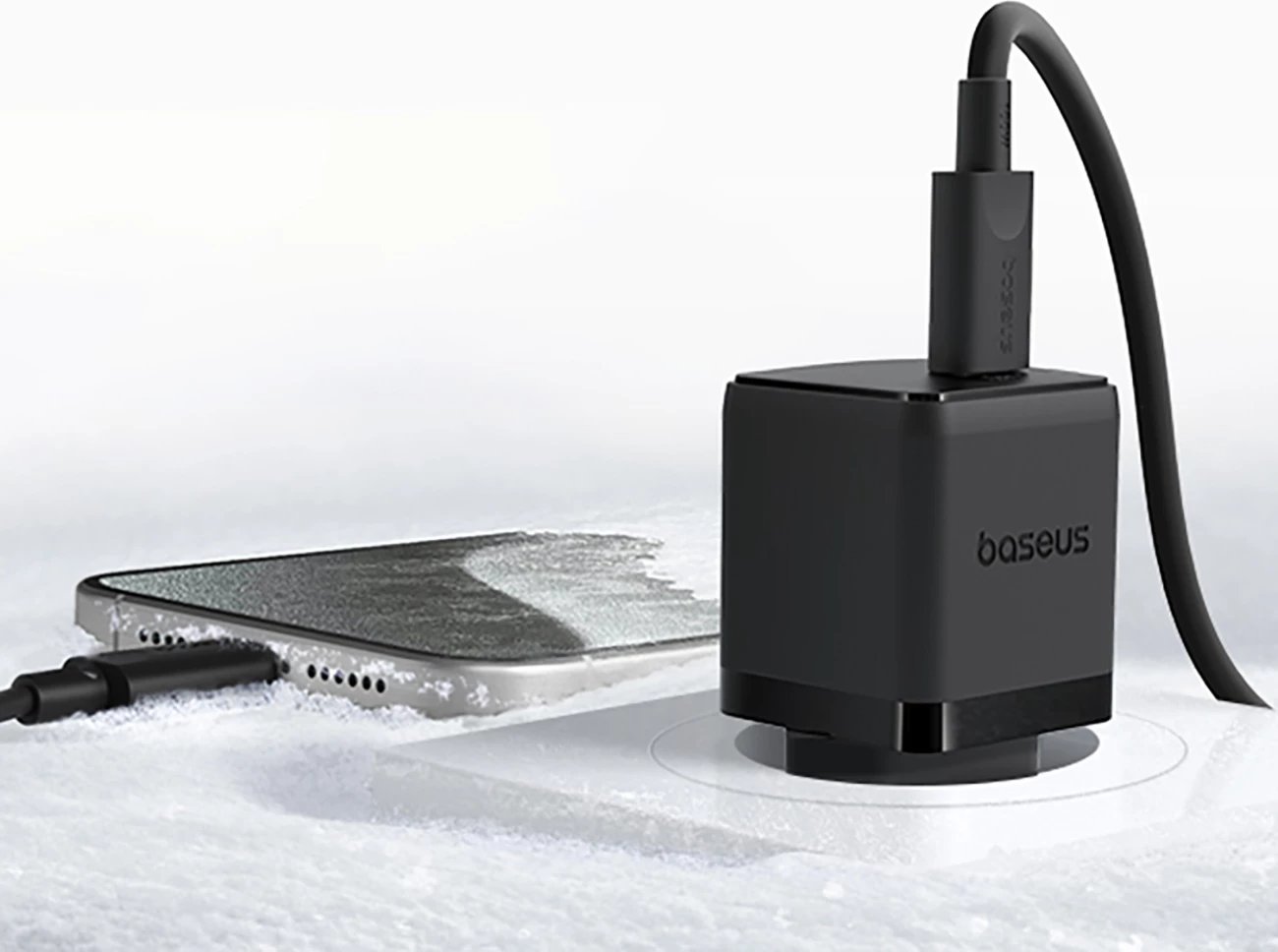 Karikues muri Baseus Palm 1C 20W me kabllo USB-C 1m, i zi