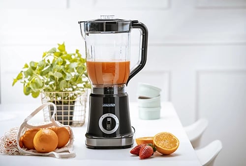 Blender, Mesko, MS 4079, 1.8L 1000W max 2 shpejtësi + Pulse, gotë plastike BPA-free, thikë inoksi 4-tejshme, e zezë Blender, Mesko, MS 4079, 1.8L 1000W max 2 shpejtësi + Pulse, gotë plastike BPA-free, thikë inoksi 4-tejshme, e zezë