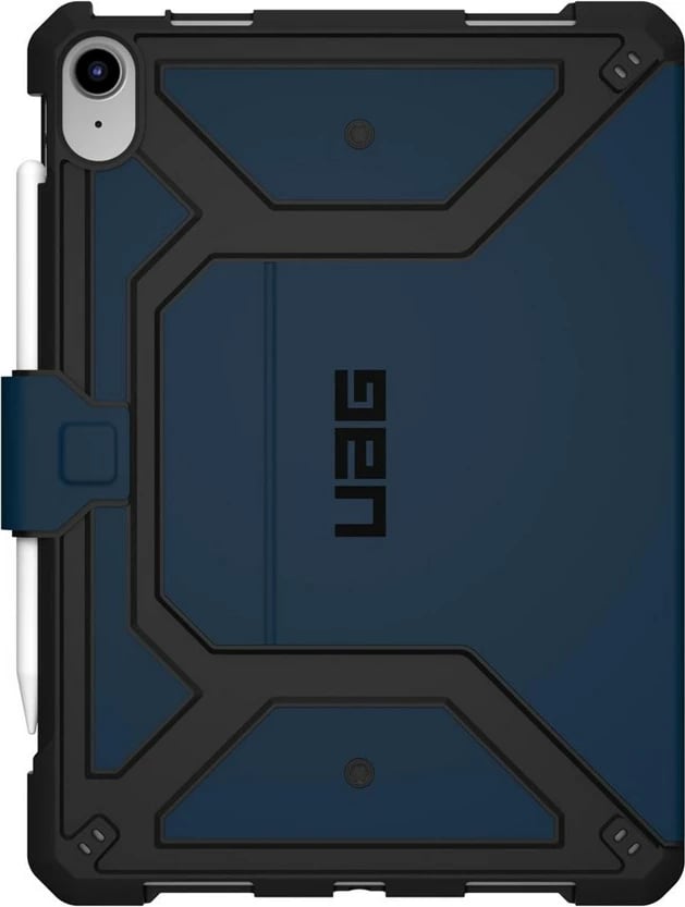 Mbështjellës Urban Armor Gear Metropolis SE për iPad 10.9", poliuretani, zi/kaltër
