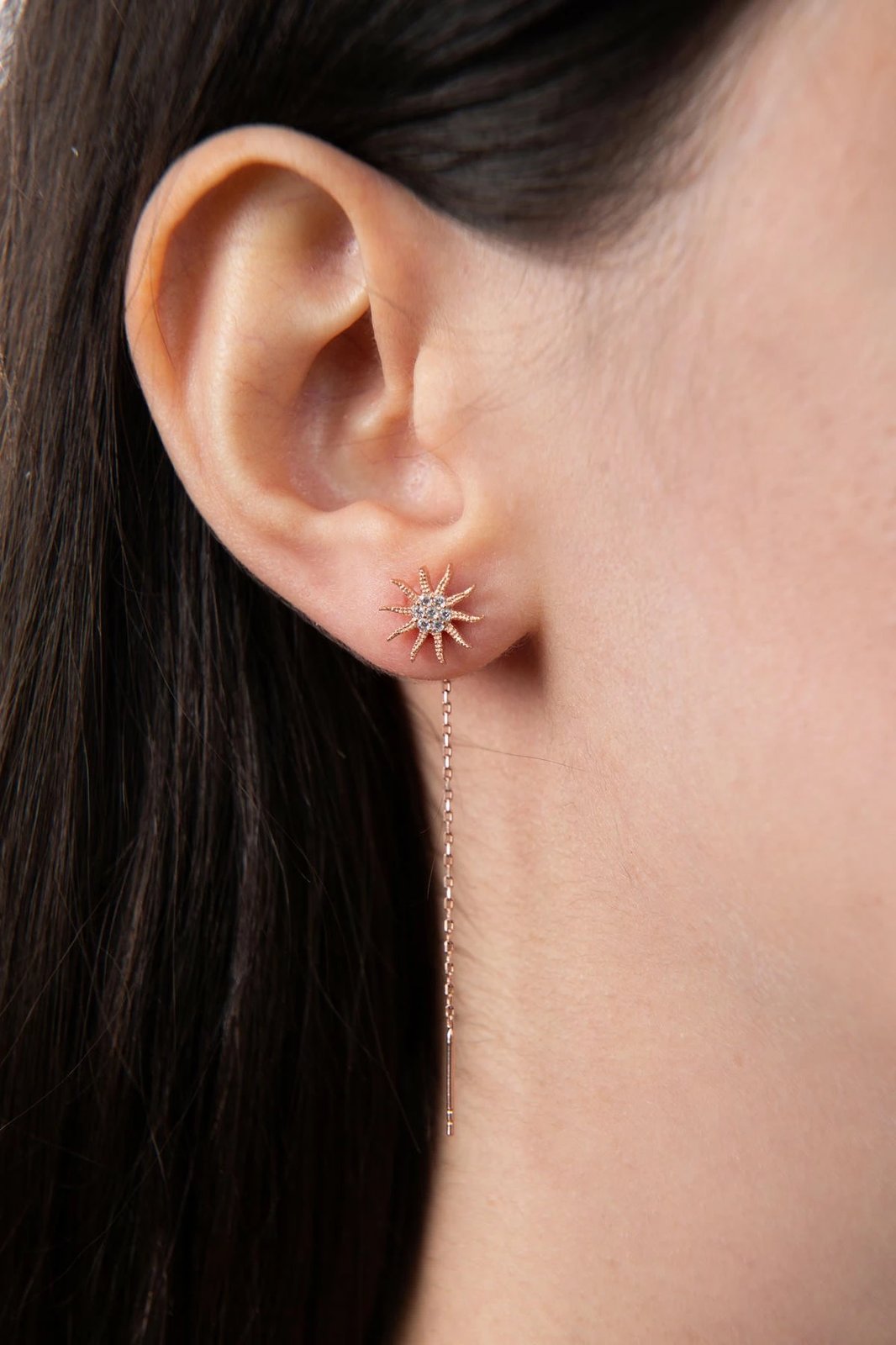 Vathë argjendi Elika Silver, EKR2029, shumëngjyrësh, 7 cm