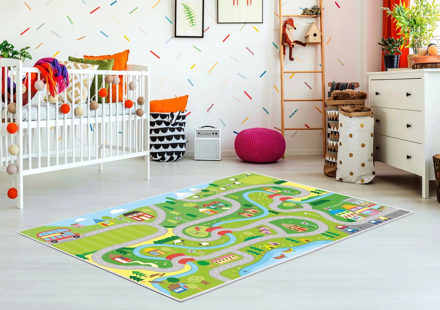 Qilim për fëmijë, ngjyrë e gjelbër, Conceptum Hypnose Kids-40, 120x180cm