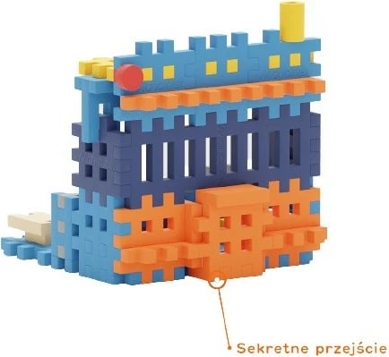 Set lodrash ndërtimi Marioinex Mini Waffle City, 280 pjesë, Stacion policie me figurina dhe automjete