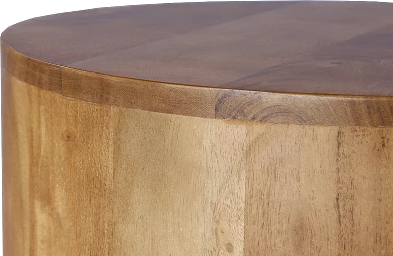 Tavolinë anësore Tulum, dru akacie, ngjyrë arre, 45x45x45